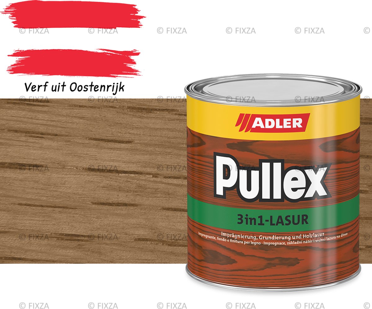 ADLER Pullex 3in1-Lazuur Abruzzen, bruine beits 2,5 liter
