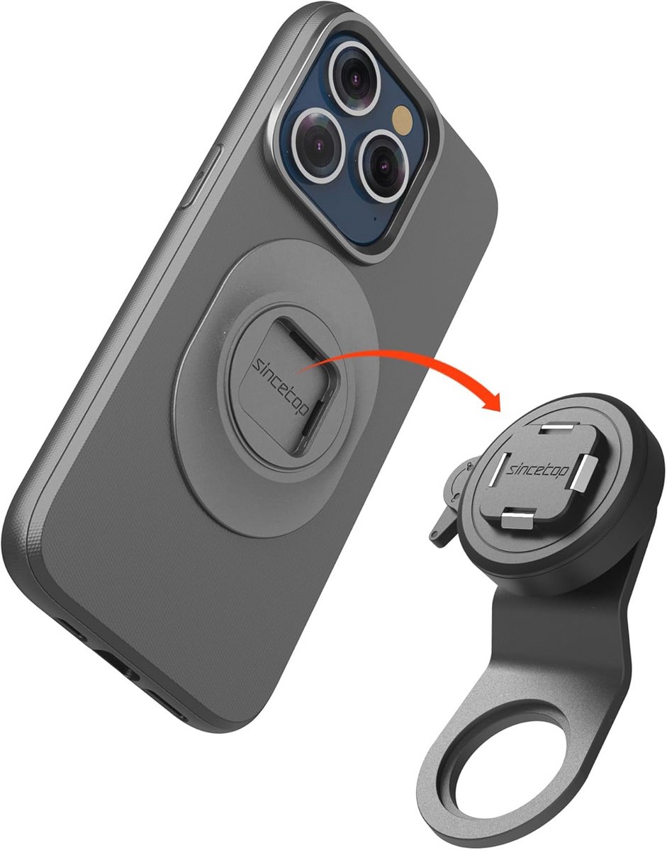 Aluminium Telefoonhouder voor Mountainbikes, E-bikes en Racefietsen - Snelle Release Stuurpen Houder