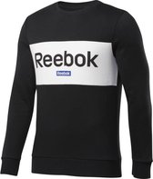 Reebok Big Logo Crew Heren Sporttrui - Black - Maat S