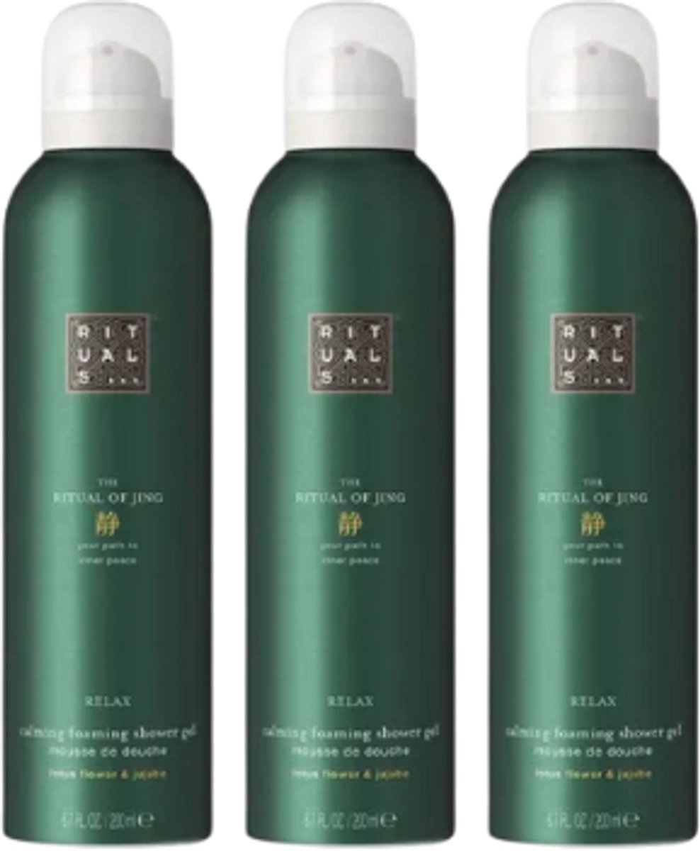 Rituals The Ritual of Jing Foaming Shower Gel 200ml x 3
