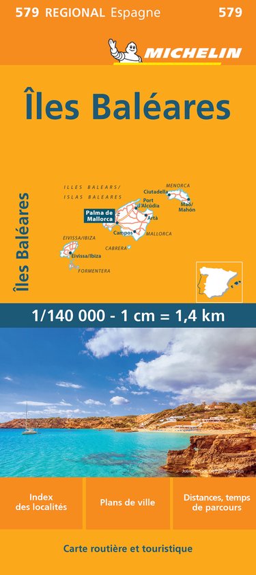 Baleares 11579 carte ' regional ' michelin kaart