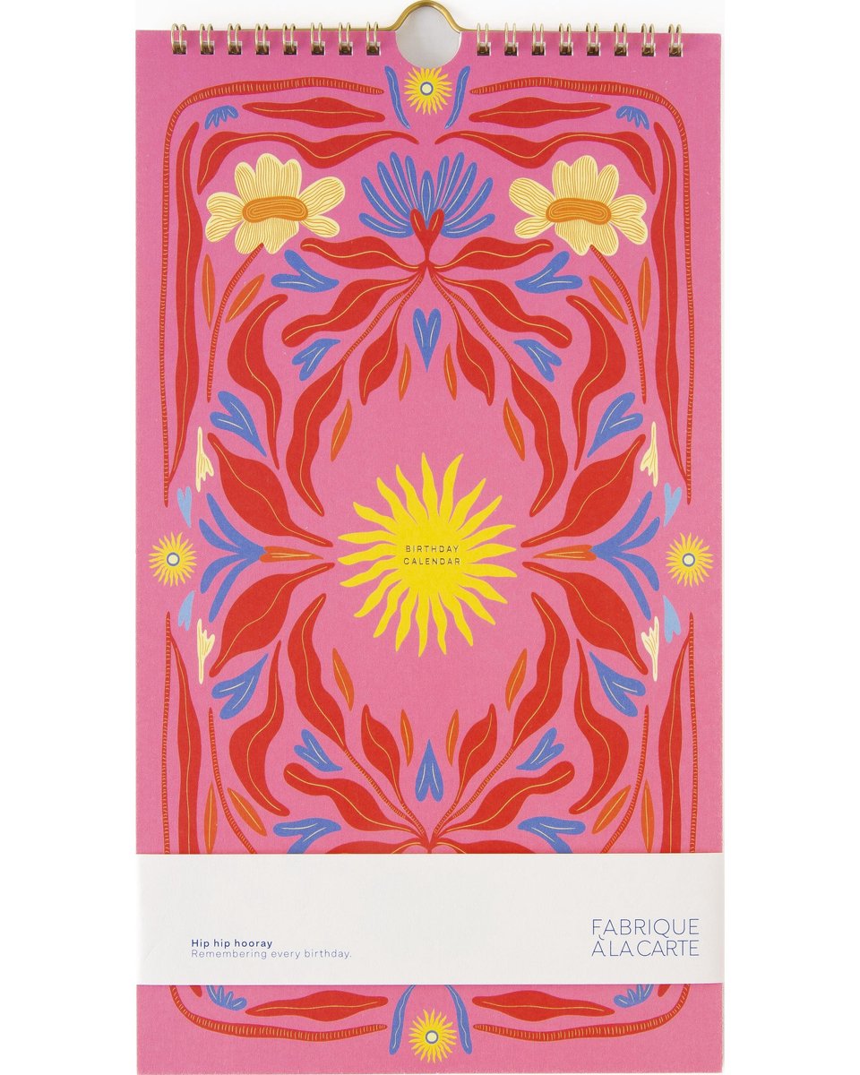 Fabrique - Verjaardagskalender - Sun Pink - niet jaargebonden