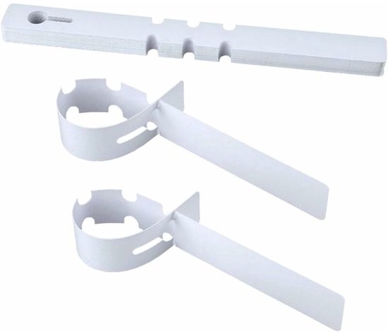 KZQ plantenlabels – wit – 21 x 2 cm – 200 stuks