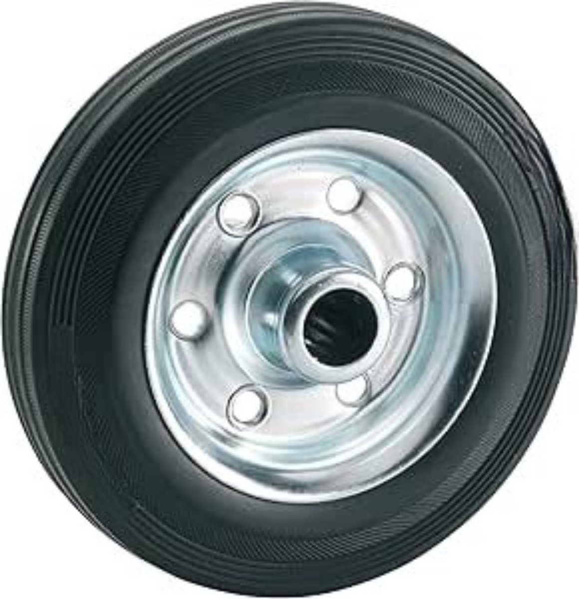 GTB® Steekwagenwielen - Steekwagen - Luchtband Rubber - Zwart - 16cm x 4cm x 2cm