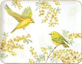 Plateau en bois avec couche supérieure amovible en PU Joy of Spring vert clair