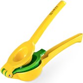 Bol.com Loti Living Citruspers - Limoenpers - Handmatige Citroenpers - Lemon squeezer - Geel/Groen aanbieding