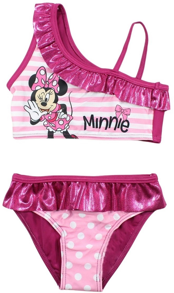 Disney Bikini - Minnie Mouse - Streep Roze