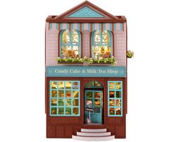 CUTE ROOM - Miniatuur Poppenhuis Bouwpakket - Doe-Het-Zelf Houten Poppenhuisset - Handwerk voor volwassenen, Creatieve Bouwpakket - Superklein Mini World - D-013 Manxing Dessert Shop