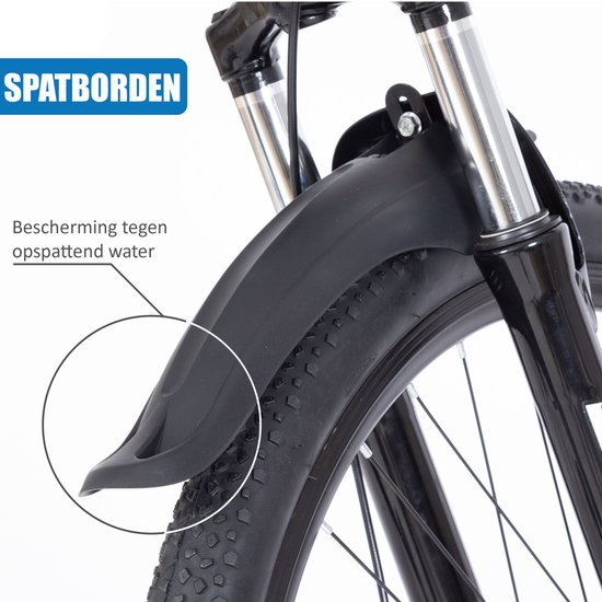 Fiets Mountainbike VANKEL LAUXJACK 28 inch - Hardtail mountainbikes met 21-speed Versnellingen - Shimano Derailleur - Met Schijfremmen - Blauw van Fiets. — afbeelding 3