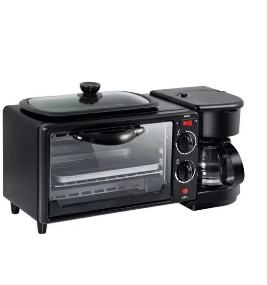 Iyalezirk 3-in-1 elektrische omeletpan en grillpan, 3-in-1