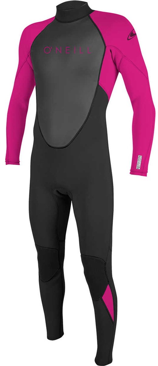 2025 O'Neill Youth Reactor II 3/2mm Rug Ritssluiting Wetsuit - Bl
