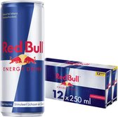 Red Bull Energy Drink - Original Energiedrank - Redbull Energie Drink - 12x250 ml - Original - (3000ml)