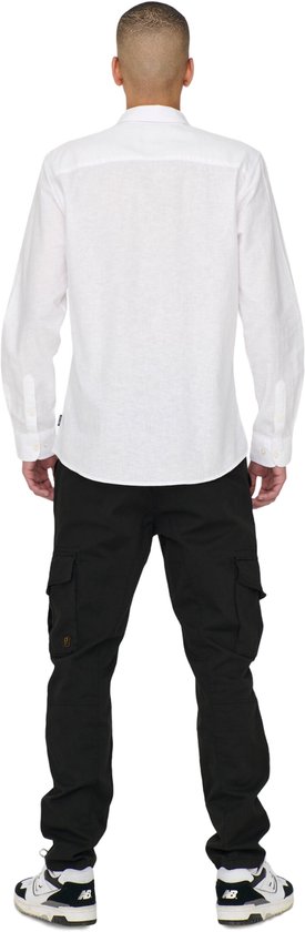 ONLY & SONS - ONSCAIDEN LIFE LS SOLID LINEN BLEND NOOS Heren Overhemd
