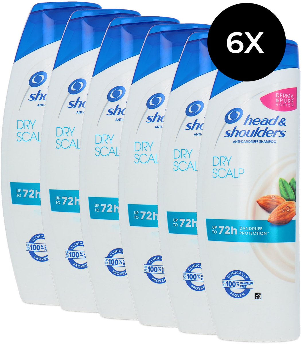 HEAD & SHOULDERS - Shampoo - Droge Hoofdhuid - Voordeelverpakking 6 x 400 ml