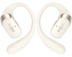 Shokz OpenFit 2 Open-ear Sporthoofdtelefoon – Draadloze Oordopjes – Beige