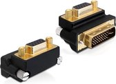 Delock - Adapter VGA Buchse - DVI 24+5 Pin Stecker 270°