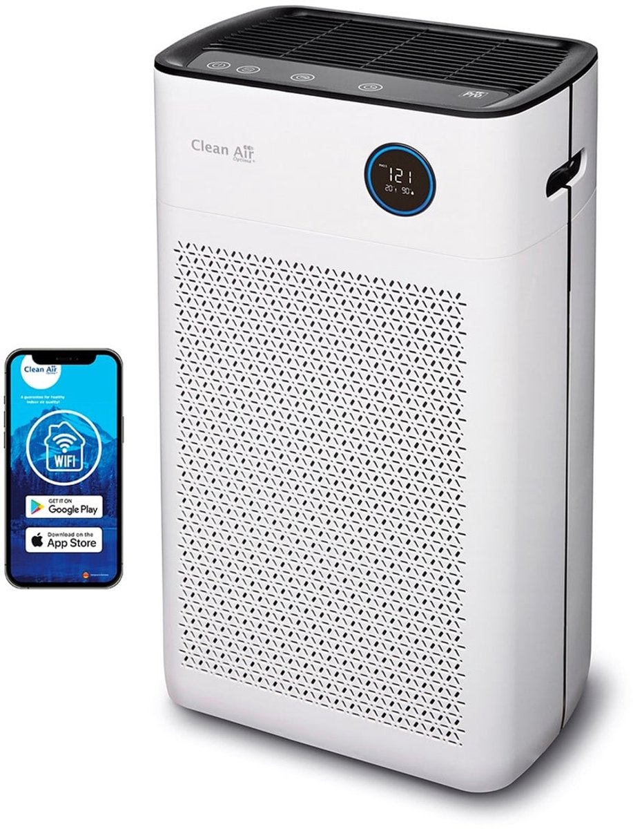 Clean Air Optima® CA-510Pro - Intelligente HEPA UV-C Ionisator Luchtreiniger - Ultrastille Werking