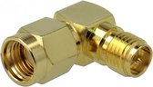 RP-SMA (m) - RP-SMA (v) haakse adapter - 50 Ohm / 3 GHz