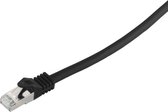 S-Impuls S/FTP CAT7 10 Gigabit netwerkkabel / zwart - LSZH - 1,5 meter