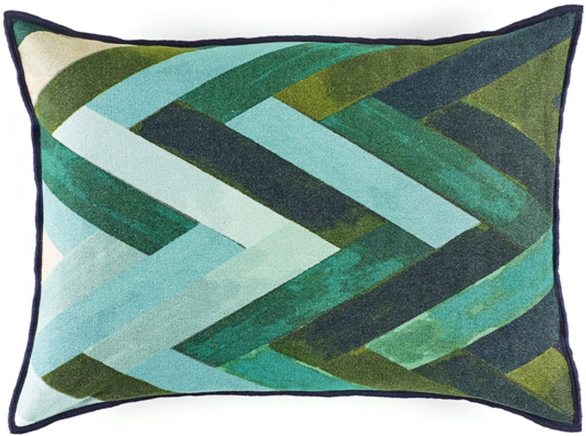 Woody kussen Elitis - turquoise
