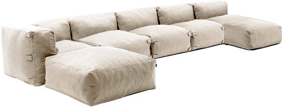 Oviala - Modulaire tuinset 6 zitplaatsen beige - Mixi