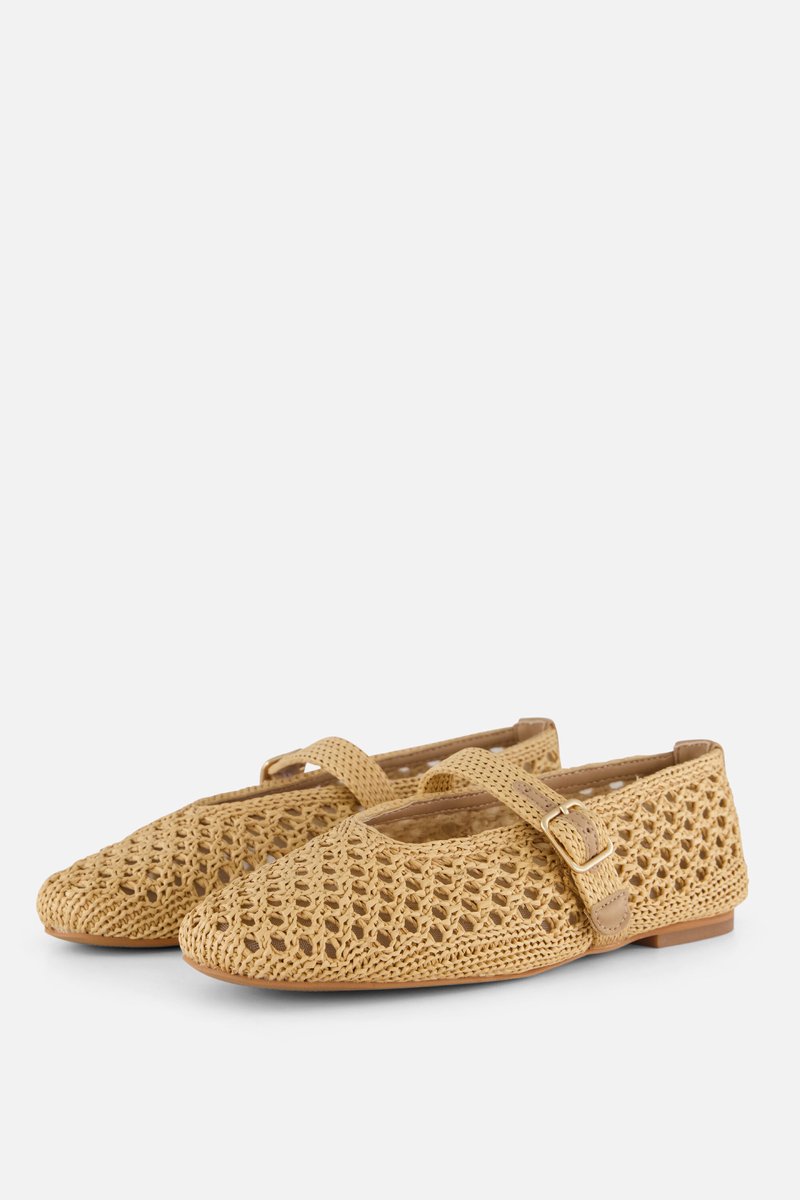 Cellini Ballerina's beige Raffia - Maat 37