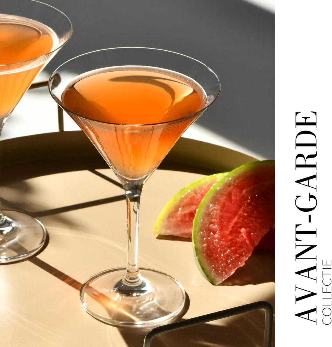 KROSNO Martini Cocktail Glazen | Set of 6 | 150 ML | Loodvrij kristalglas | Elite Collectie | Perfect voor Thuis, Restaurants en Feesten | Vaatwasser Veilig — afbeelding 6