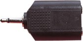 3,5mm Jack mono audio splitter - zwart