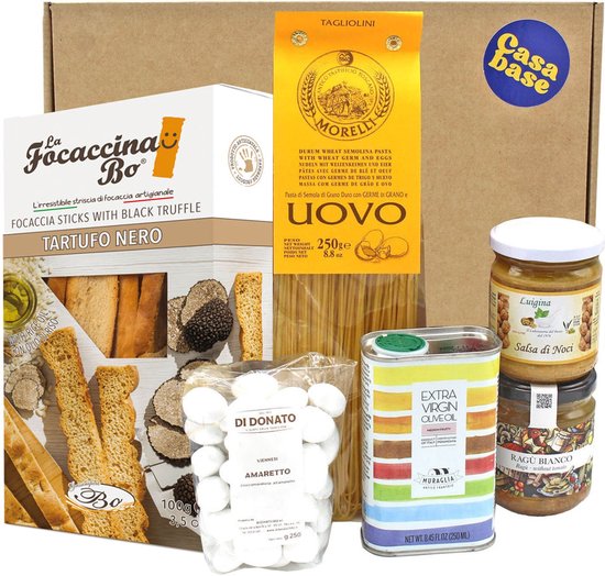 Italiaans Cadeaupakket La Dolce Vita - Cadeau Pakket - Kerstpakket - Relatiegeschenk - Delicatessen Geschenkset - Kerstcadeau - Kerst Cadeau Geschenkpakket - Verwenbox (inclusief verzending) - Casabase