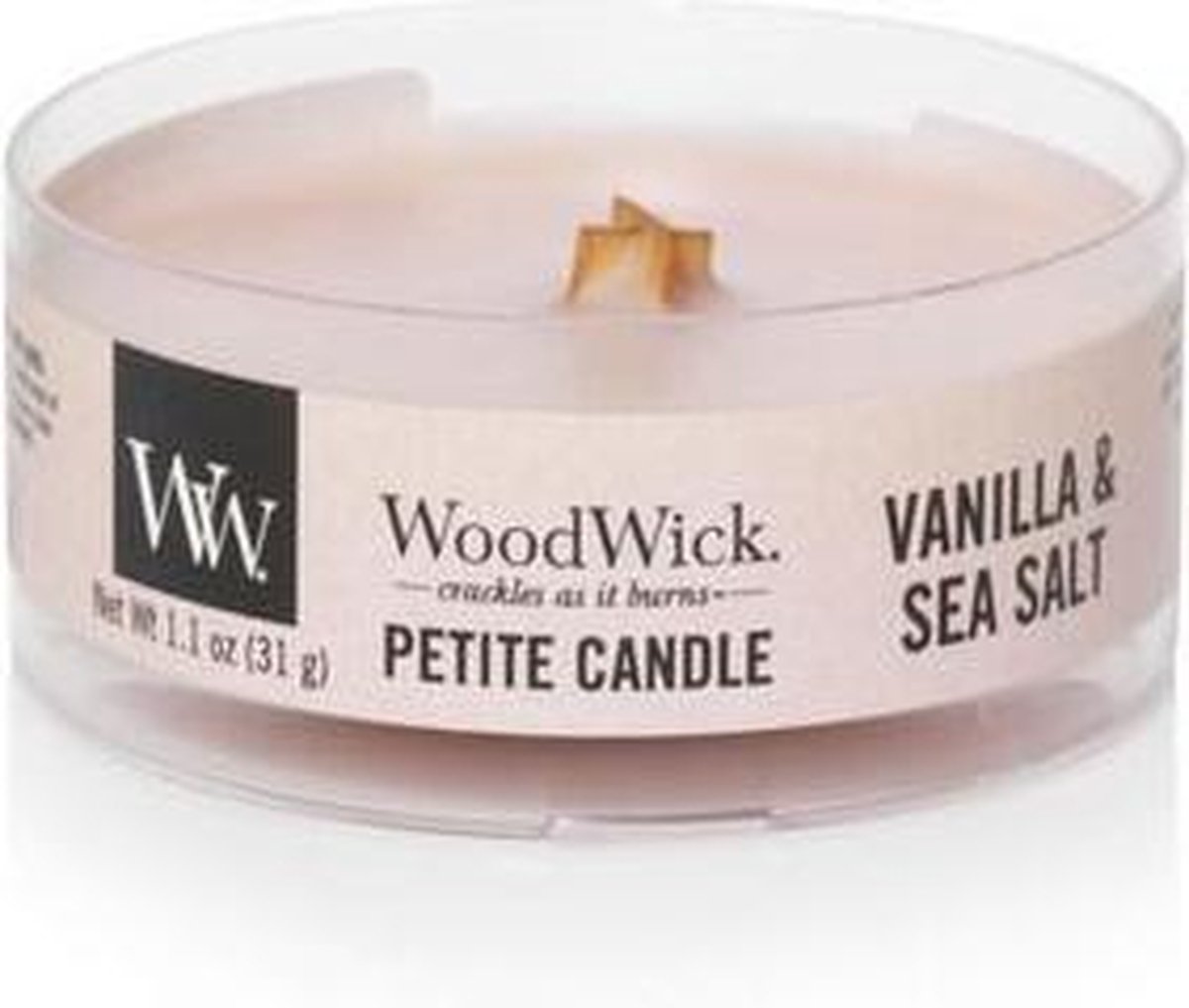 Woodwick Vanilla & Sea Salt Petite Candle - Woodwick
