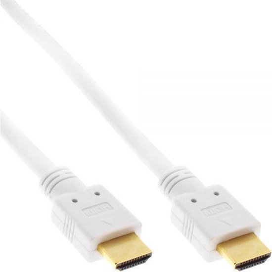 InLine Premium HDMI kabel versie 2.0 (4K 60Hz HDR) / wit - 7,5 meter |  bol.com