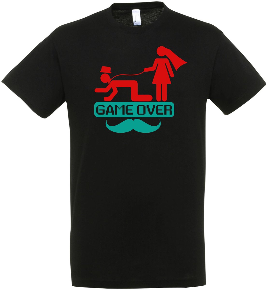Game Over T-shirt - Vrijgezellen Feest - Vrijgezellen T-shirt - Bachelor Party - Vrijgezel - Bier Drinken - Vrijgezellenoutfit - Cadeau Man - Maat L