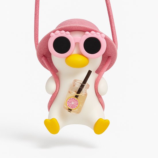 MHYMX Zwaaiende eend auto hangend ornament, schommel eend auto achteruitkijkspiegel hanger, schattige Swinging Duck auto interieur decoratie voor autospiegel hangende accessoires