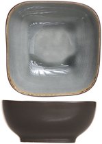 Cosy & Trendy Soepkommen / Kommen Laguna Blue Grey 14 x 14 cm – Set van 4 – Perfect voor Soep, Noodles en Bijgerechten – Steengoed met Blue Grey Glazuur – Vaatwasser- en Magnetronbestendig – Ruim en Stapelbaar