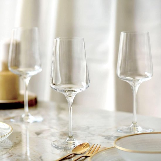 Verres à Vin Rouge Krosno Avant-Garde - Set De 4, 490ml, Élégants Et Lavables Au Lave-Vaisselle