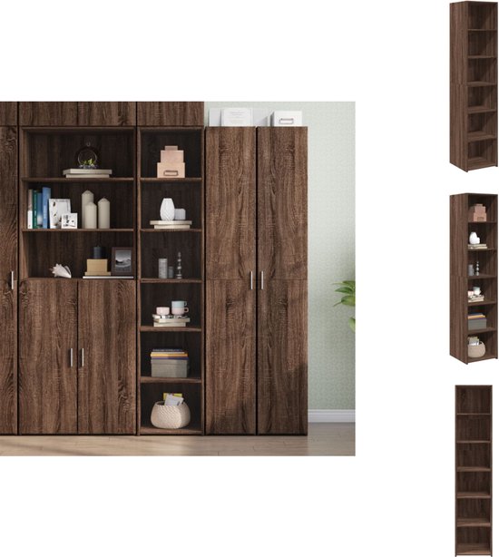 Hoge kast 40x34x110 cm massief mangohout bruin | -nl
