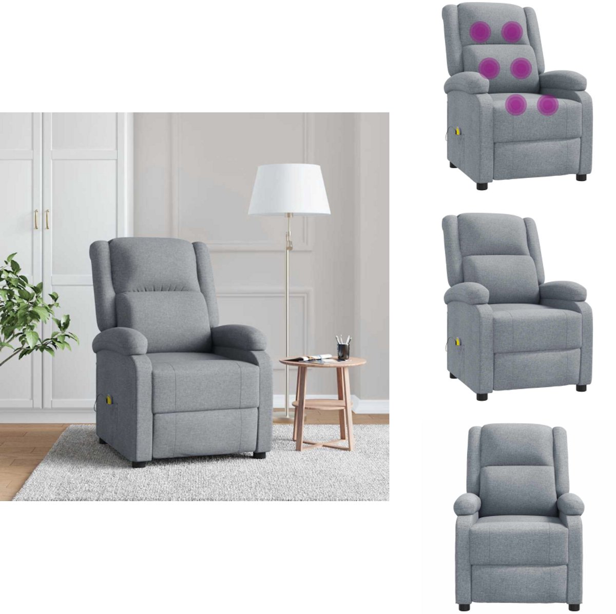 vidaXL Massagestoel Verstelbaar - vidaXL - €119,95