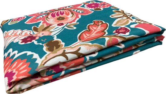 Le Linge de Jules Nappe Anti-Taches Provence - Ronde 160 cm, Vert, Ecru
