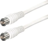 S-Impuls F quick (m) - F quick (m) câble coaxial / droit - blanc - 7,5 mètres