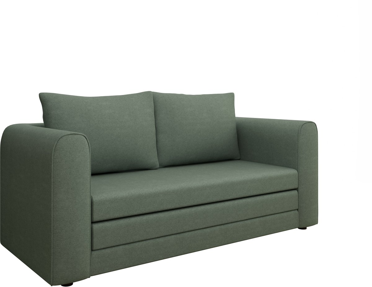 Homesy The Essence of Comfort Slaapbank ARELIS, sofa met slaapfunctie, moderne bank, 2-zits, groen