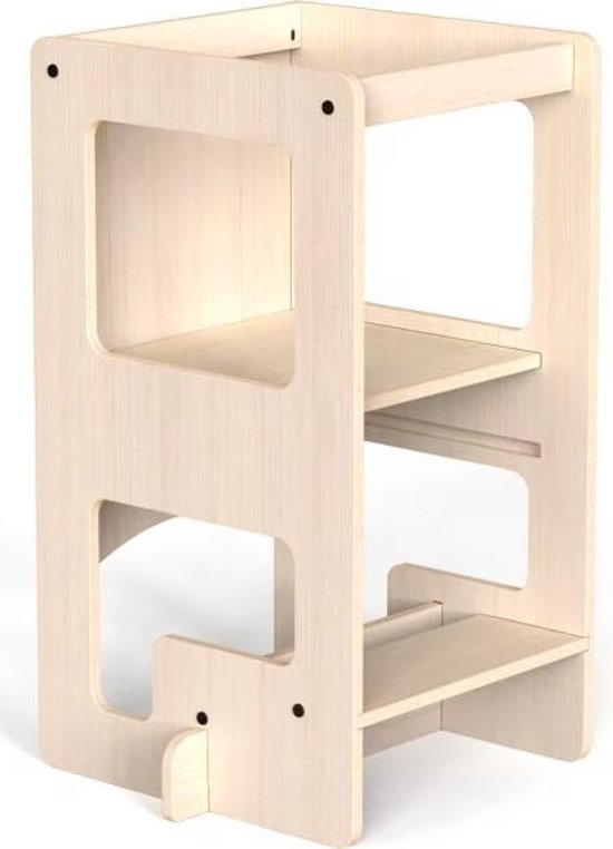 Mamatoyz Kule Flip - leertoren en tafeltje in 1 - naturel