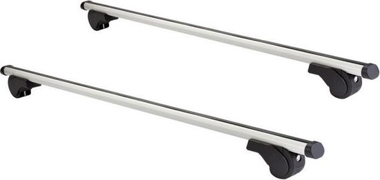 Twinny Load Dakdragerset Aluminium A01 – 100 kg Draagvermogen – Lichtgewicht Aluminium – Voor Auto’s met Dakreling