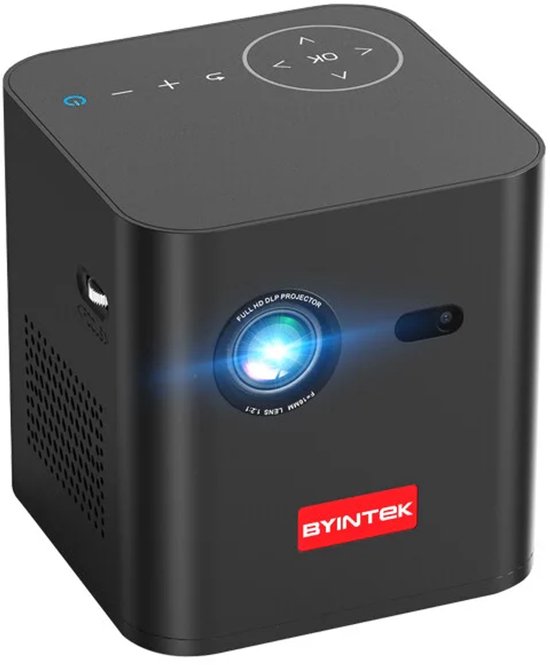 BYINTEK P19 – Portable Video Projector – 3D – Android 9.0 – WiFi & Bluetooth – 7800mAh Batterij – Tot 200 Inch Projectie