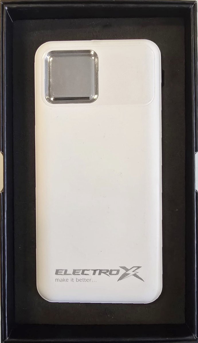 Electrox - Powerbank 10000 mAh - 22.5W Snellaad Functie - USB-A, USB-C & iOS - Universeel voor Smartphones, Tablets & Gadgets - Reis Powerbank - Draagbare Lader - Quick Charge - Wit — cadeau in Gadgets - foto 3