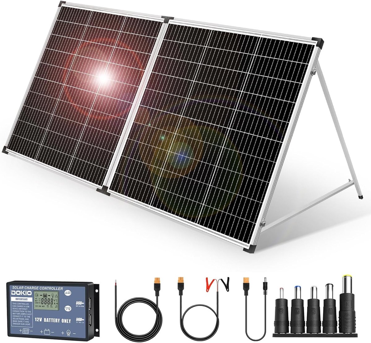 Zonnepanelen Compleet Pakket - Plug & Play met Stekker - Zonnepaneel Plat Dak - ( Amount of W )