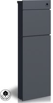 Boîte aux lettres sur pied 4gardenz® - Boîte aux lettres en acier - avec serrure - Anthracite