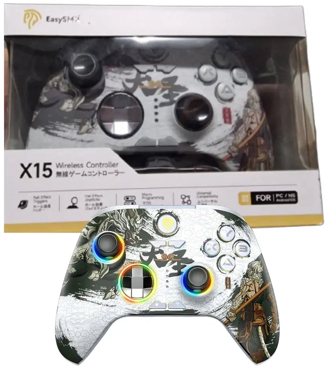 EasySMX X15 RGB-controller - Werkt met Nintendo Switch - Windows - Android - Steam