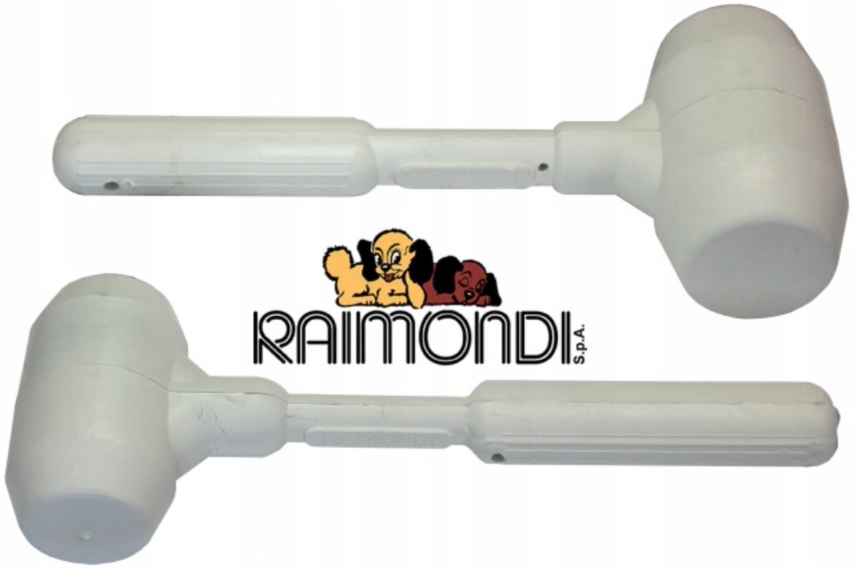 Raimondi Witte Rubberen Hamer – 0,5 KG – Tegelhamer zonder Afdruk – Voor Precisiewerk & Tegelplaatsing – PRC