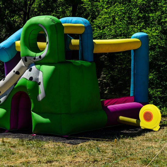 Aufun Elektrische springkussenblazer 450W radiale ventilator luchtblazer 220-240V radiale blower draagbare blaaspomp voor springkussen, waterglijbaan, opblaasbare pompen met handvat van Aufun — afbeelding 4