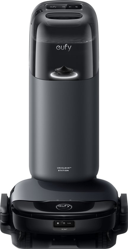 eufy Clean S1 HydroJet Robot Stofzuiger met Moppfunctie, All-in-One Station, Revolutionair Reinigingssysteem, Altijd Schone Mop, Auto Lift Mop, Slimme Obstakeldetectie, voor Huisdierharen.
